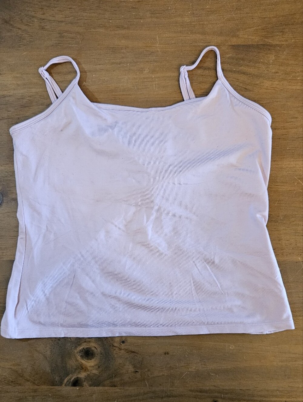 Vintage Black New York And Company Tank Top Built In Bra Light Pink Large